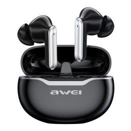 AWEI Słuchawki z mikrofonem Awei T50 TWS Bluetooth + stacja dokująca - czarne