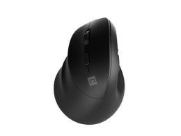 Natec Mysz bezprzewodowa Natec Crake 2 Bluetooth 5.2 + 2.4GHz 2400DPI wertykalna czarna dla leworęcznych