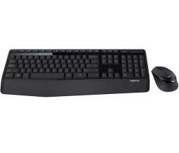 LOGITECH Zestaw bezprzewodowy klawiatura + mysz Logitech Wireless Combo MK345 czarny